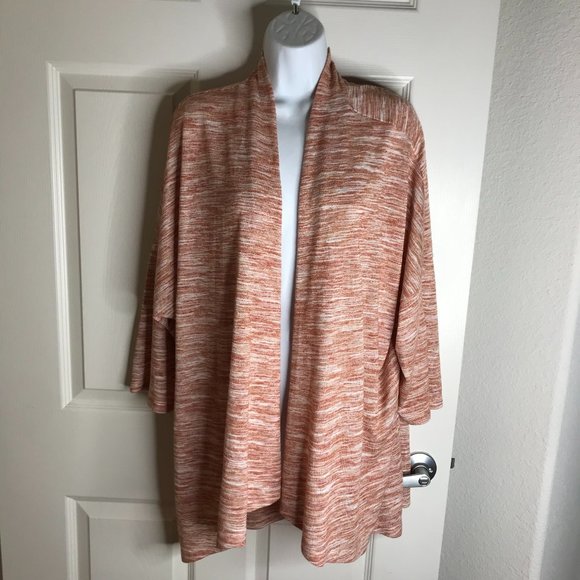 B Collection by Bobeau Women's Open Drape Front Cardigan Sweater ~ Size 3X - Picture 1 of 5